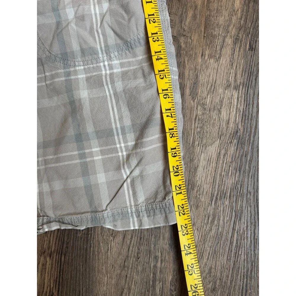 Air Jordan Shorts Men’s 38 Gray White Plaid Cotton Casual Outdoor Jumpman BBall